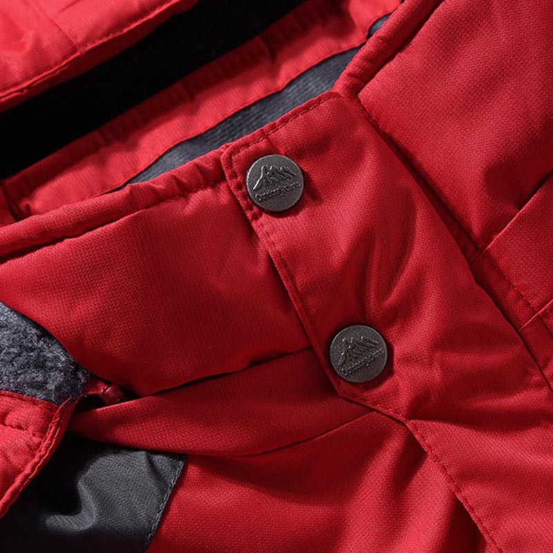 Wasserdichte Outdoor-Winterjacke mit Fleecefutter