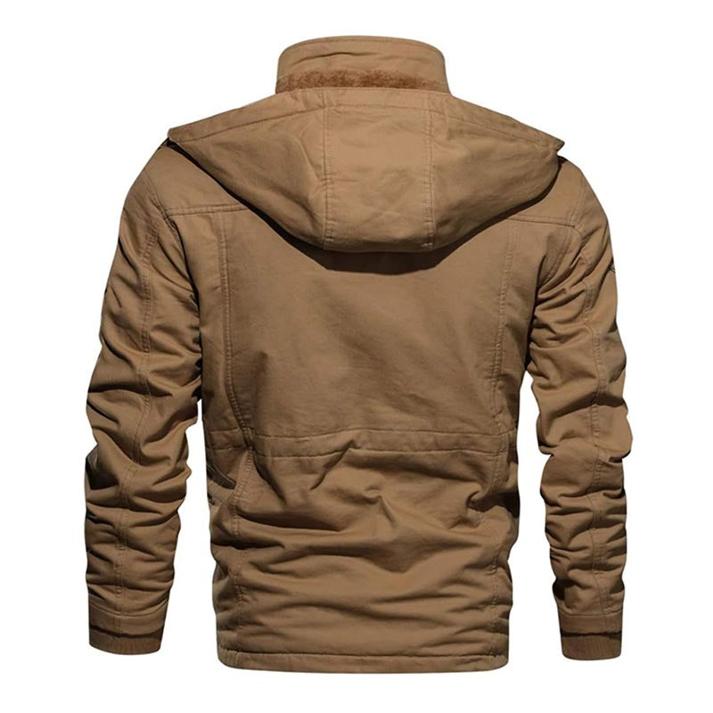 Winter Warme Fleece Militärjacke Cargojacke