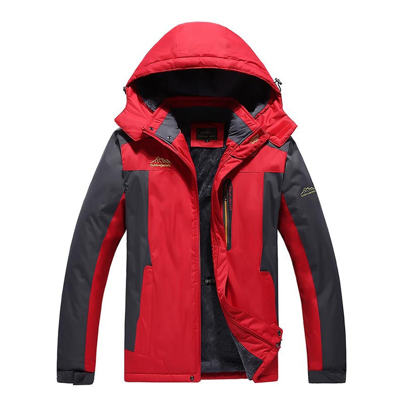 Wasserdichte Outdoor-Winterjacke mit Fleecefutter