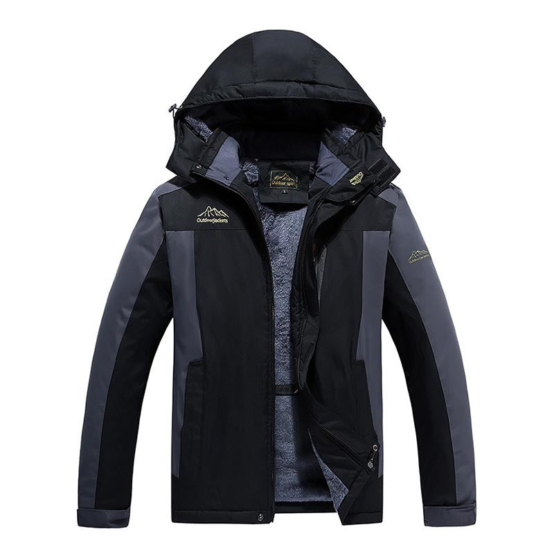 Wasserdichte Outdoor-Winterjacke mit Fleecefutter