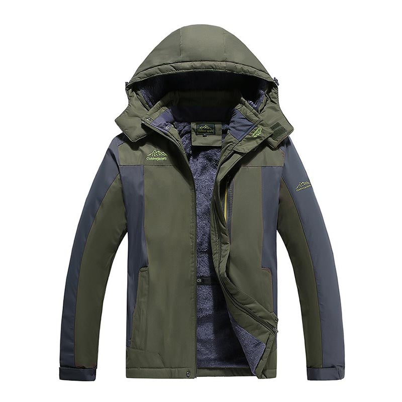 Wasserdichte Outdoor-Winterjacke mit Fleecefutter