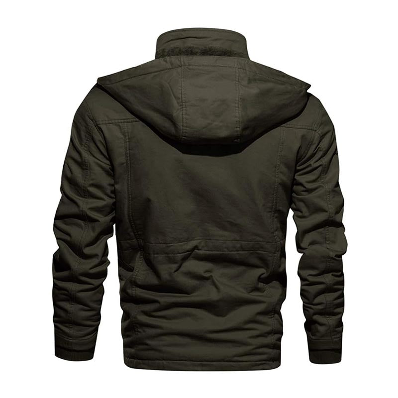 Winter Warme Fleece Militärjacke Cargojacke