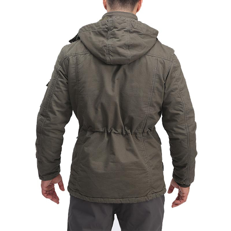 Winter Warme Fleece Militärjacke Cargojacke