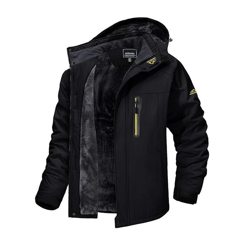Wasserdichte Outdoor-Winterjacke mit Fleecefutter