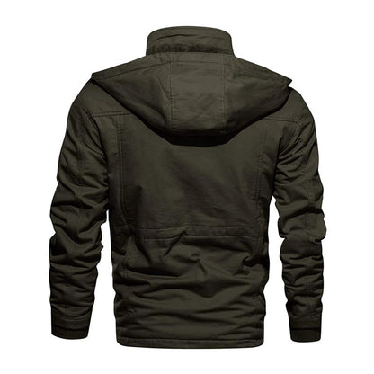 Winter Warme Fleece Militärjacke Cargojacke