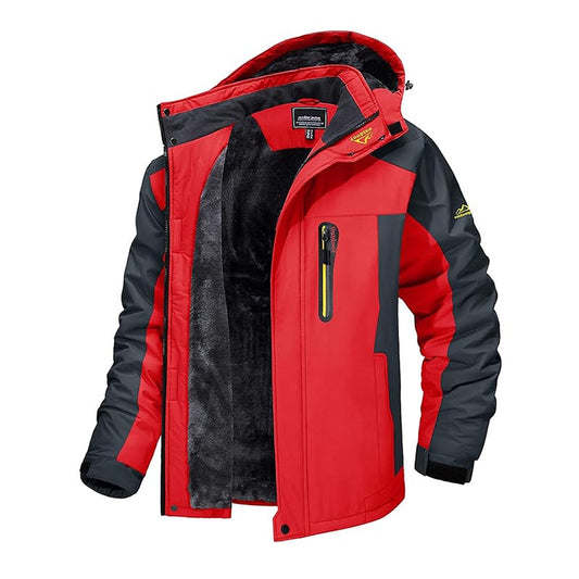 Wasserdichte Outdoor-Winterjacke mit Fleecefutter